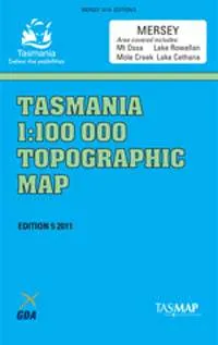 8114 Mersey Topographic Map (5th Edition) by TasMap (2011)