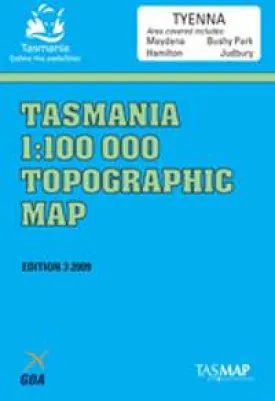 8212 Tyenna Topographic Map (3rd Edition) by TasMap (2009)