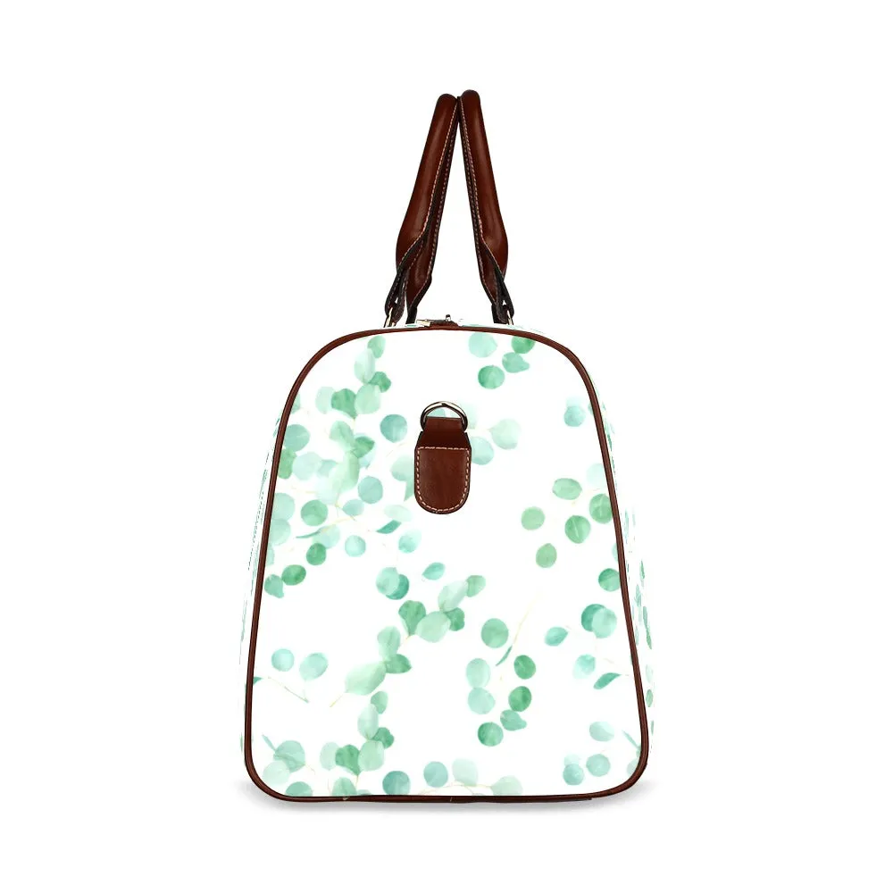 Australian Eucalyptus Leaves Waterproof Travel Bag/Small (Model 1639)