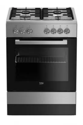 Beko Fse62120dx Cooker Freestanding Cooker Gas Black, Grey A