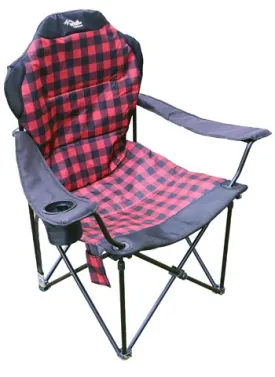 Buffalo Plaid High Back Chair