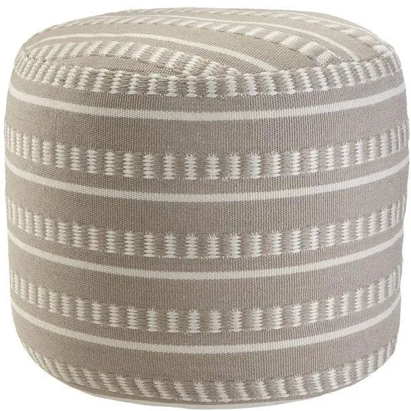 Clementine 34011GRY Grey Pouf