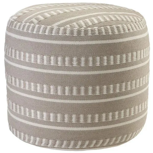 Clementine 34011GRY Grey Pouf