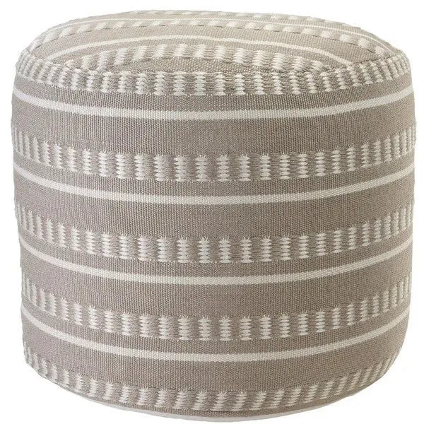 Clementine 34011GRY Grey Pouf