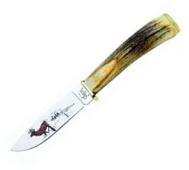 Deer Hunter Fixed Blade w- Stag Handle