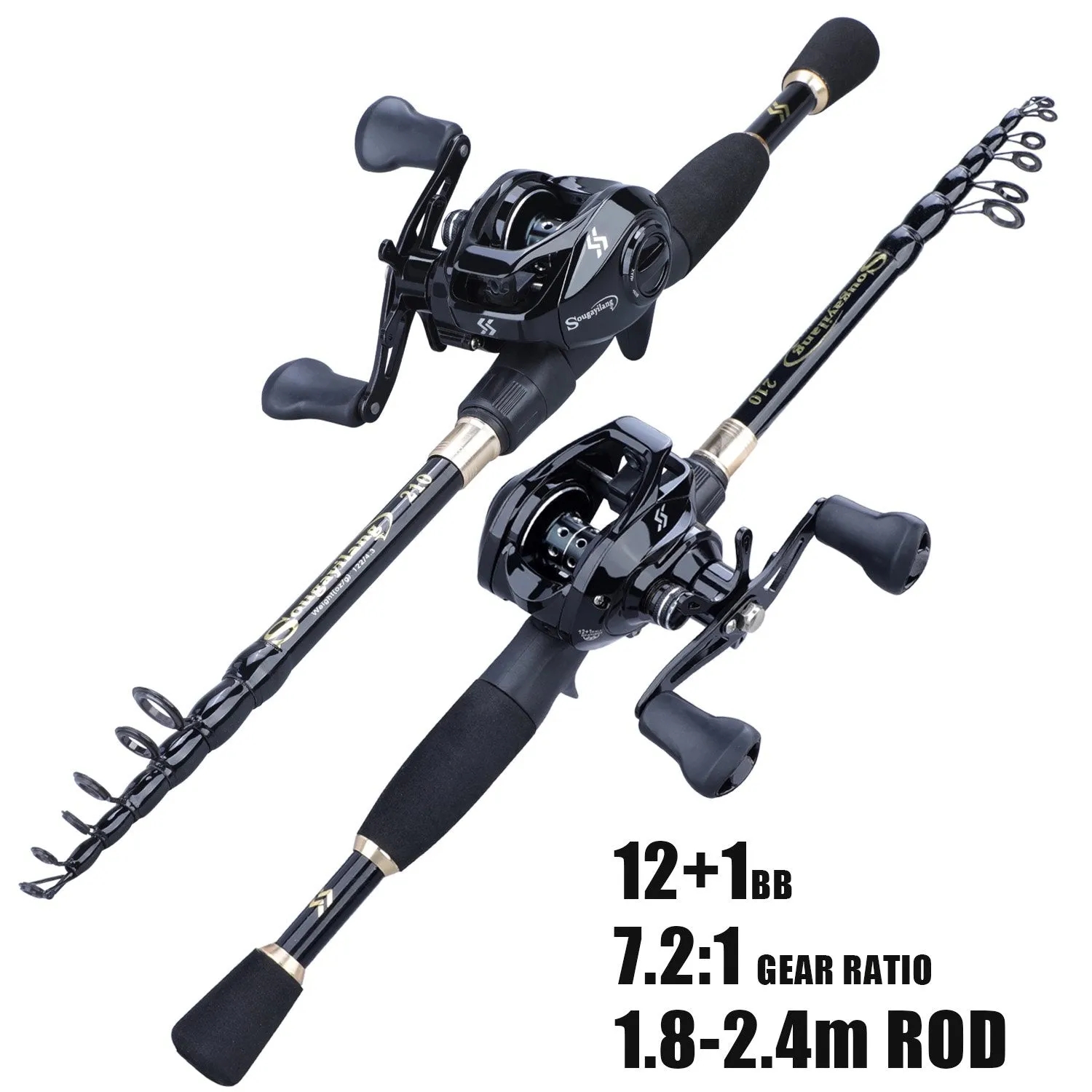 High Speed Gear Fishing Reel Combo