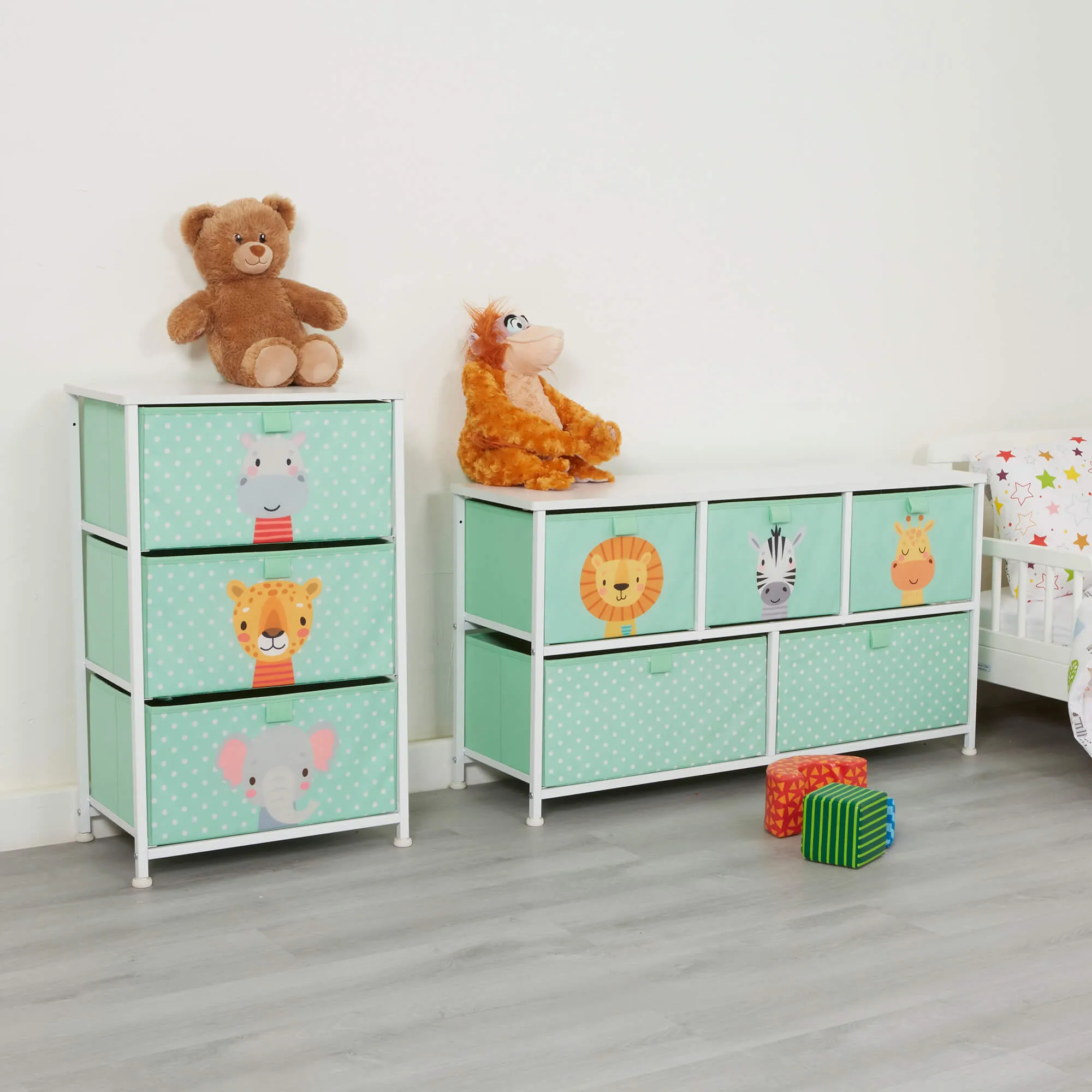 Jungle 3 Drawer Kids Storage Chest