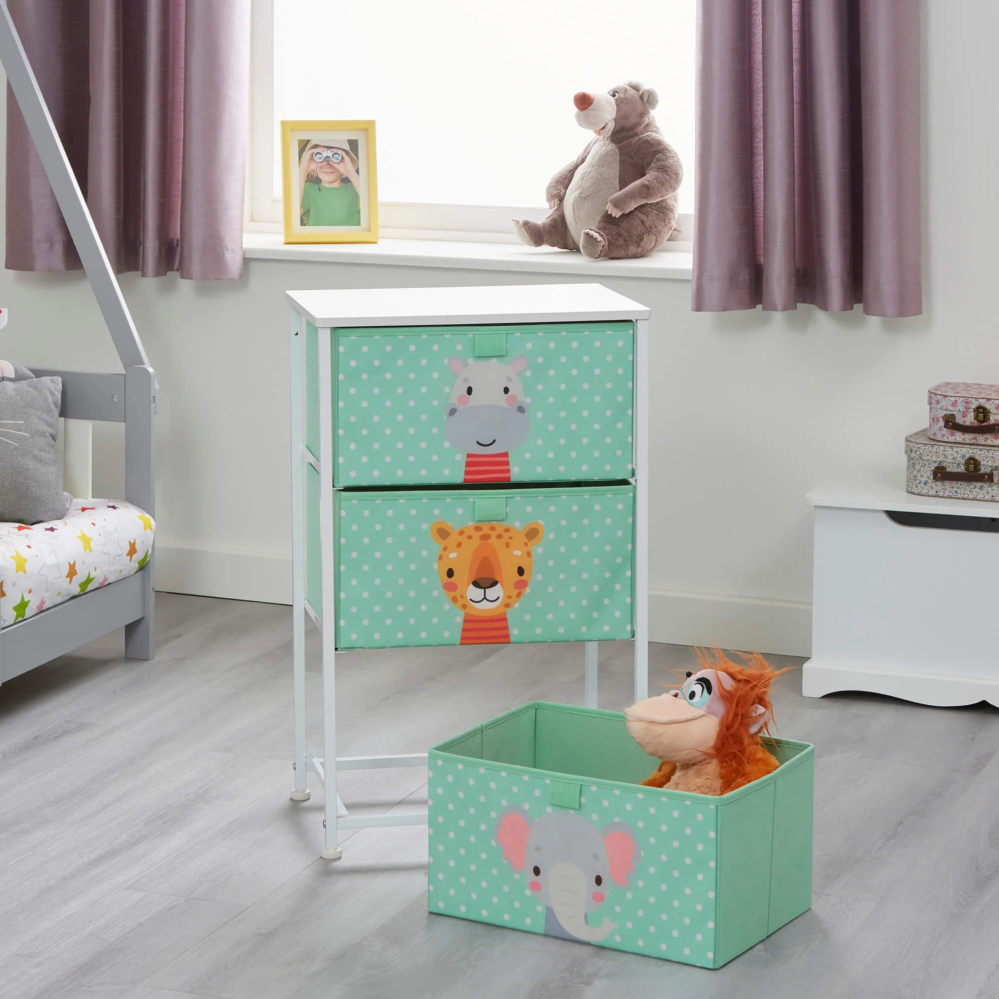 Jungle 3 Drawer Kids Storage Chest