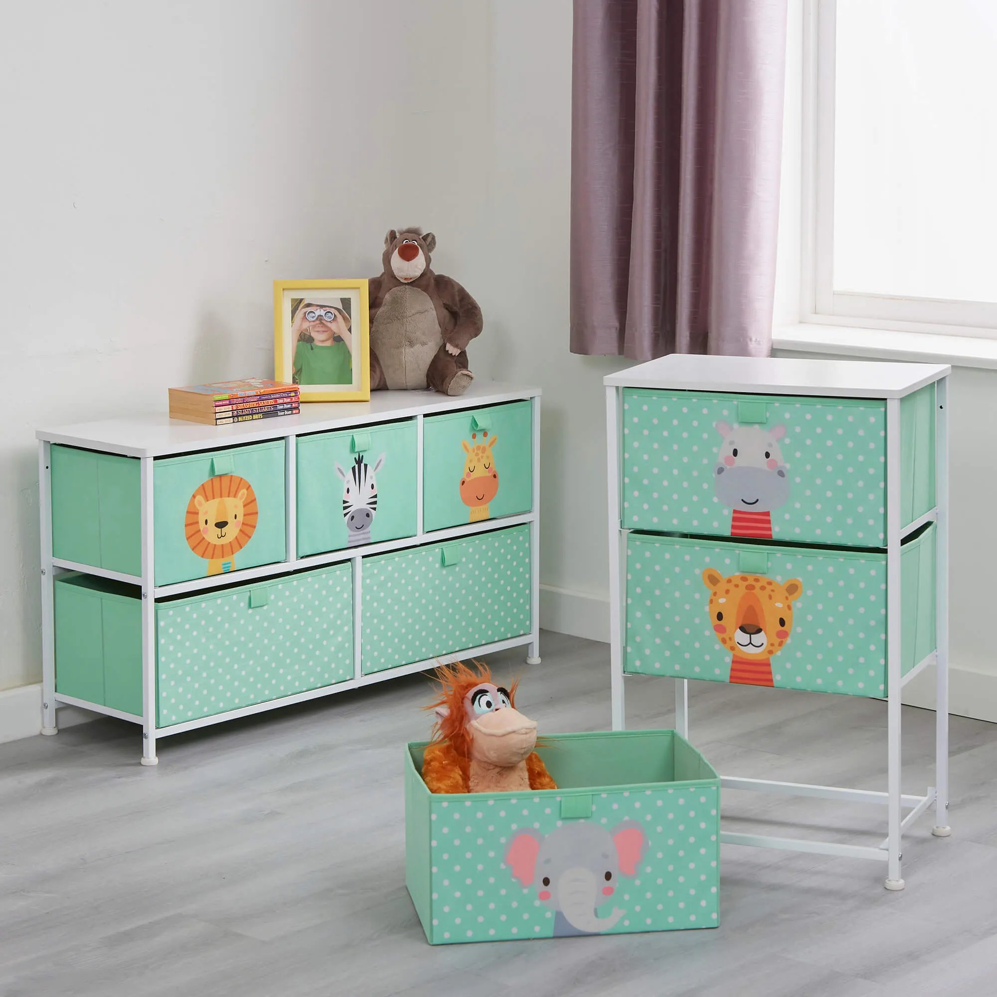 Jungle 3 Drawer Kids Storage Chest