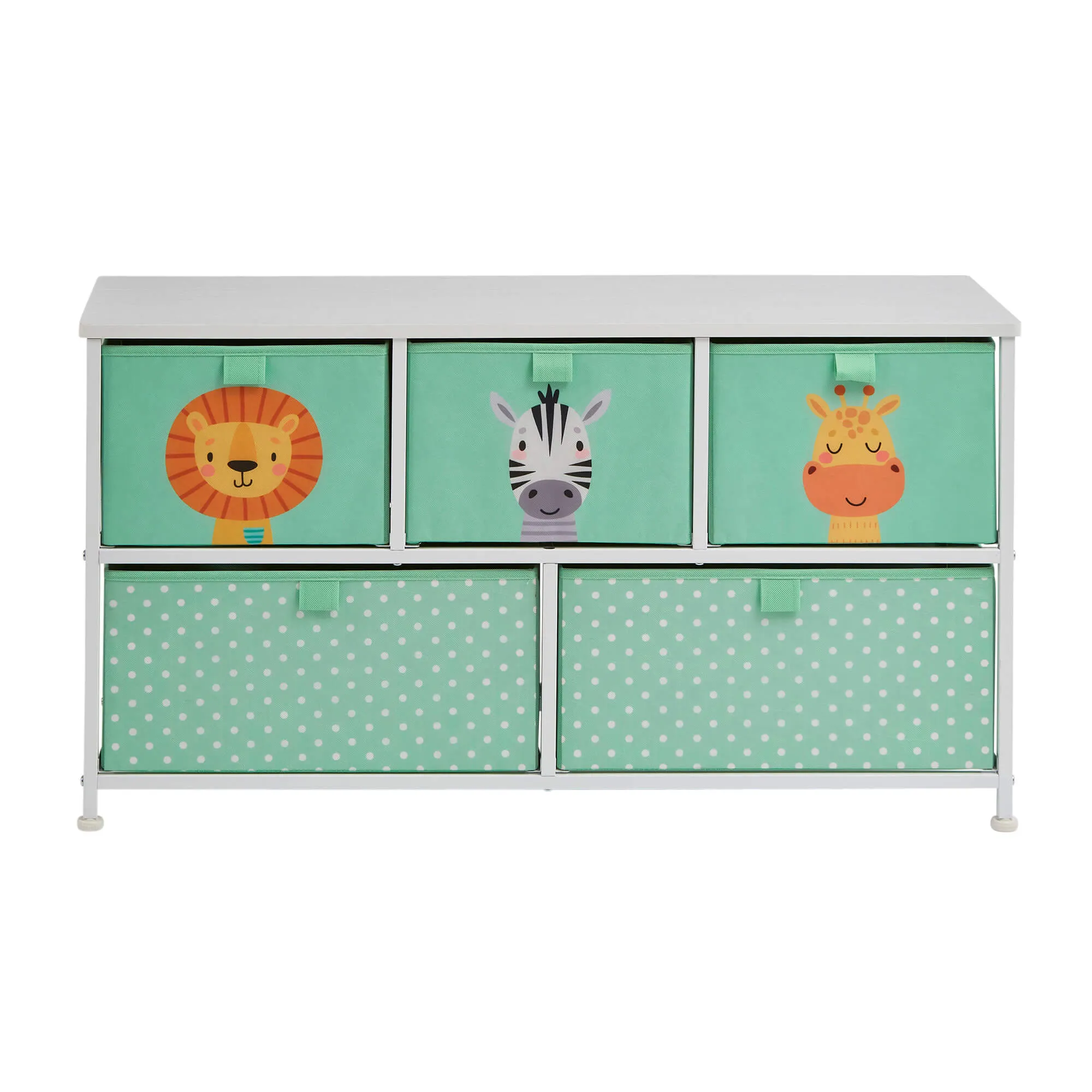 Jungle 5 Drawer Kids Storage Chest