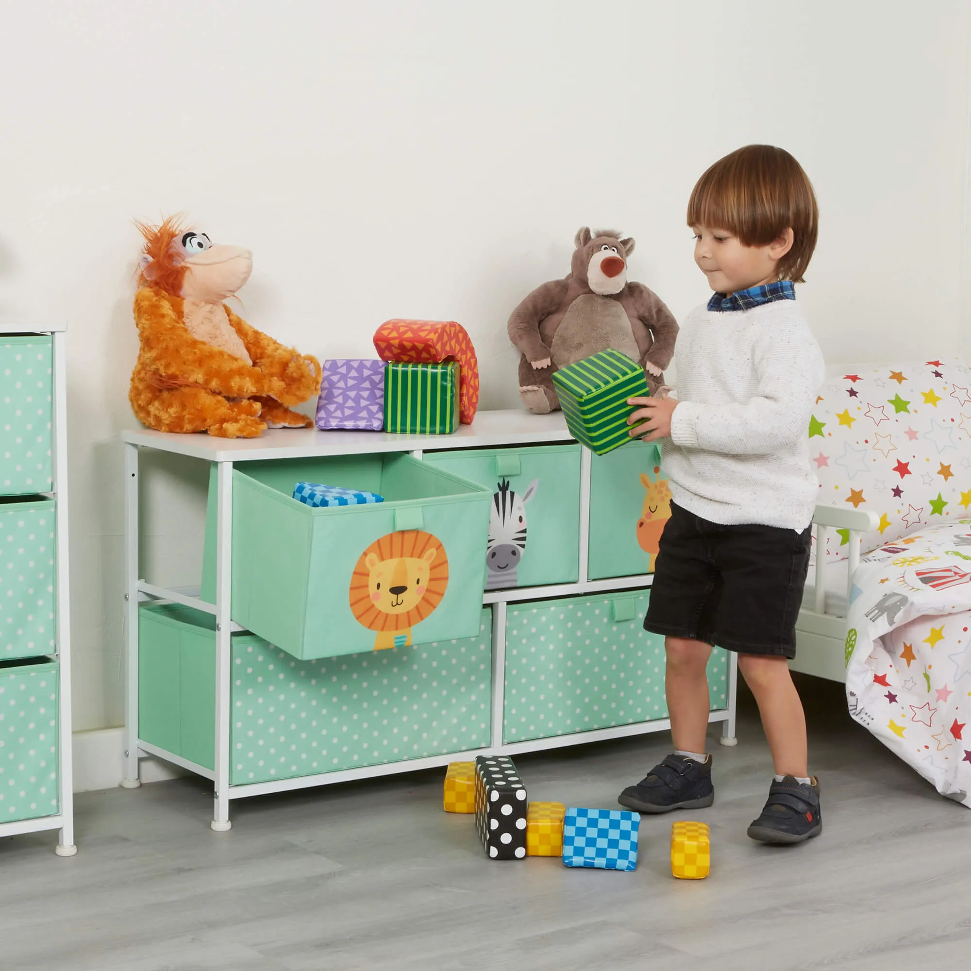 Jungle 5 Drawer Kids Storage Chest