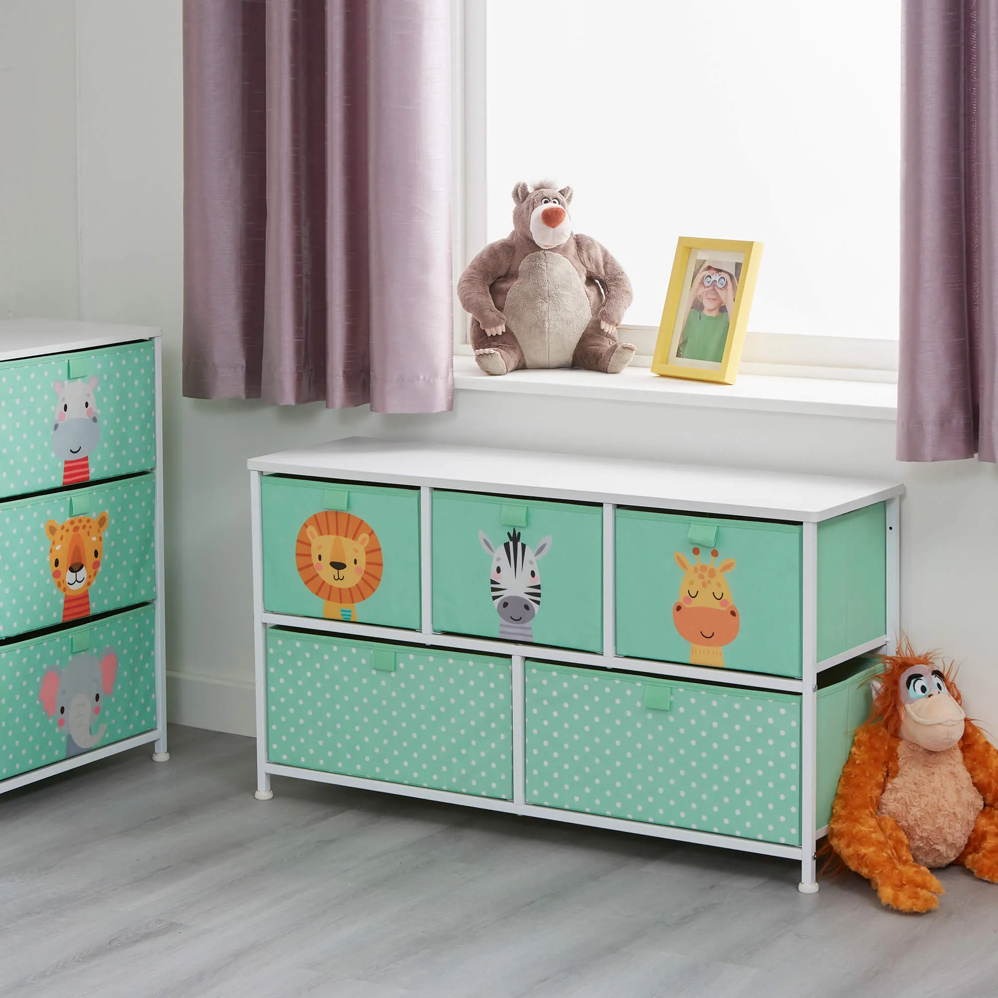 Jungle 5 Drawer Kids Storage Chest