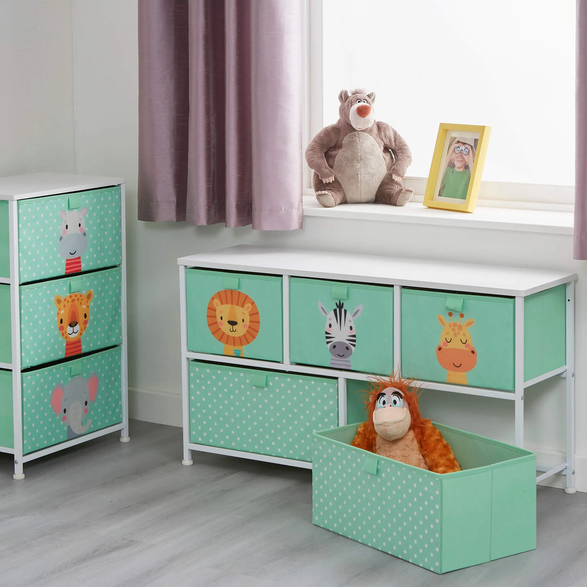 Jungle 5 Drawer Kids Storage Chest