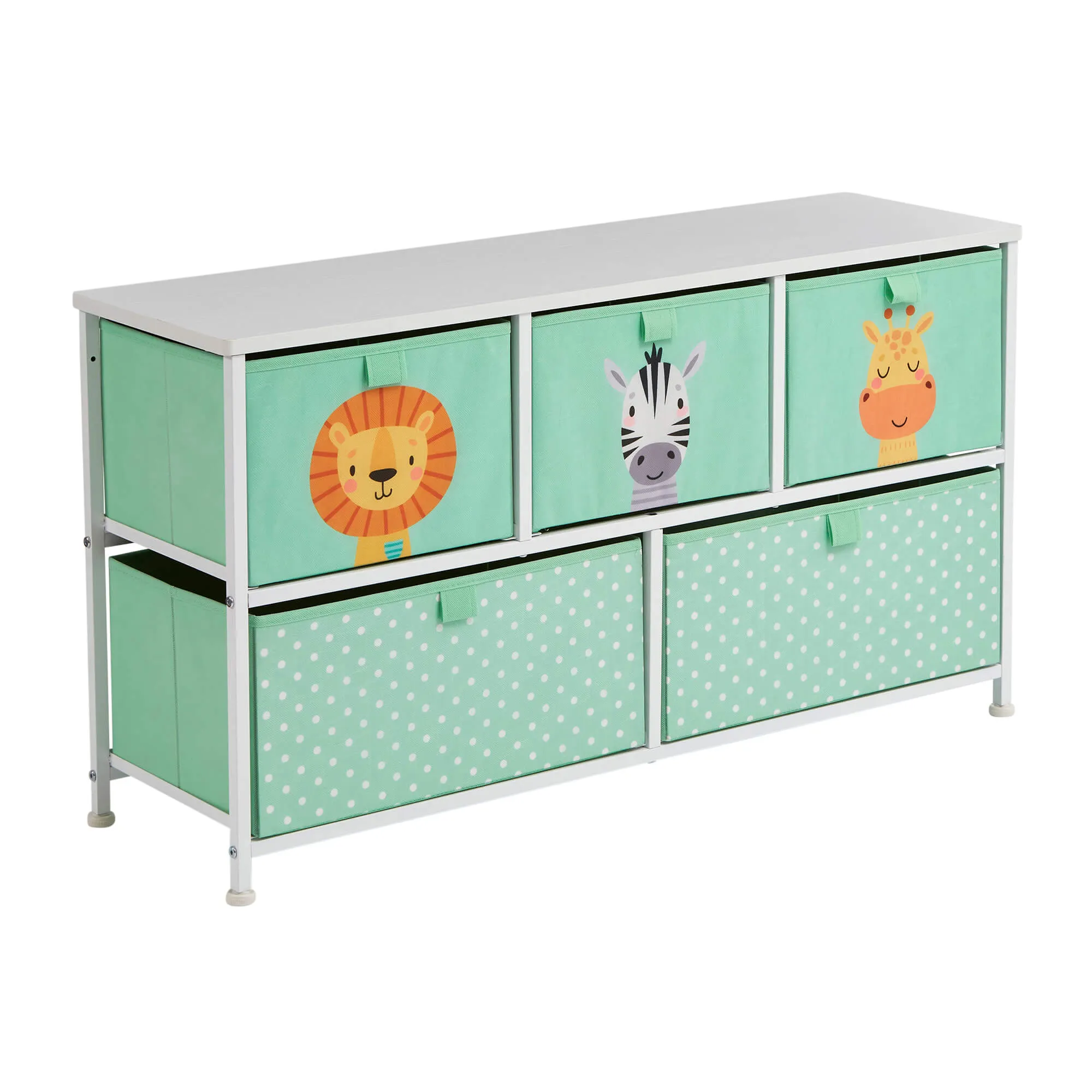 Jungle 5 Drawer Kids Storage Chest