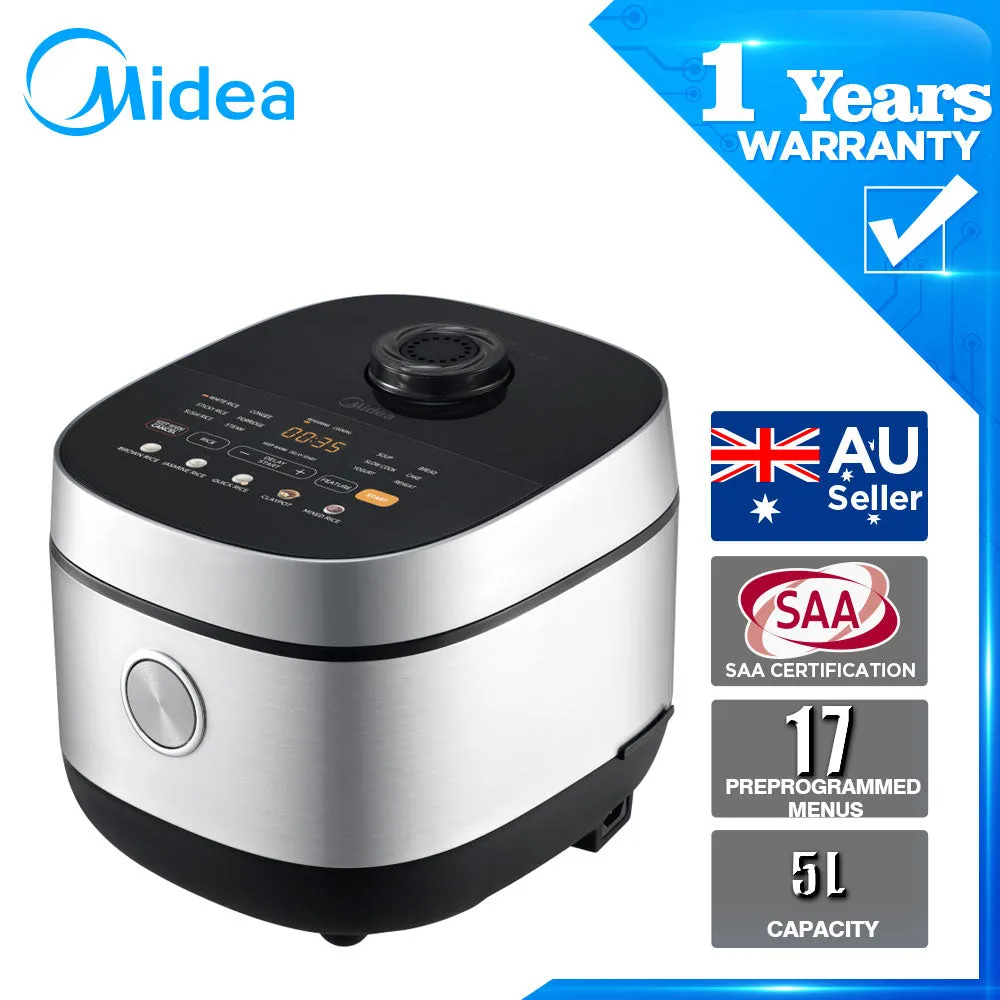 Midea 5L Rice Cooker Electric Heating Rice Cooker Non-Stick Inner Pot Keep Warm LED display Inner Pot