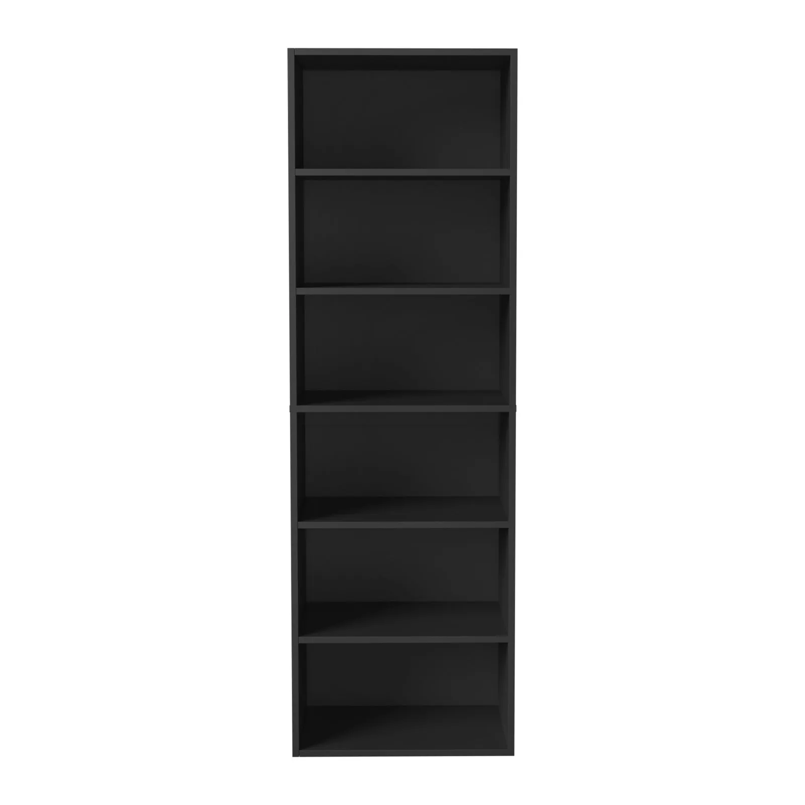 Oikiture Wardrobe Shelf Unit Clothes Storage Cabinet 6 Shelves Organiser Black