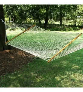 Pawleys Island PRESIDENTIAL Size Rope Hammock - Oatmeal