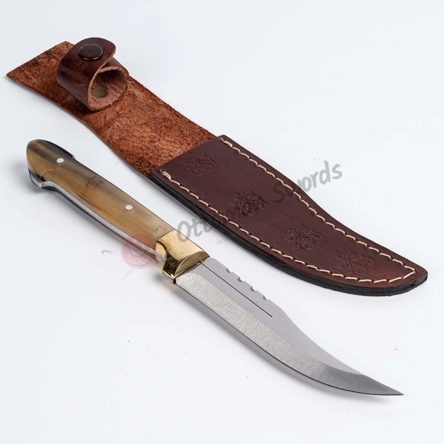 Ram Horn Crust Handle Hunting Wedge