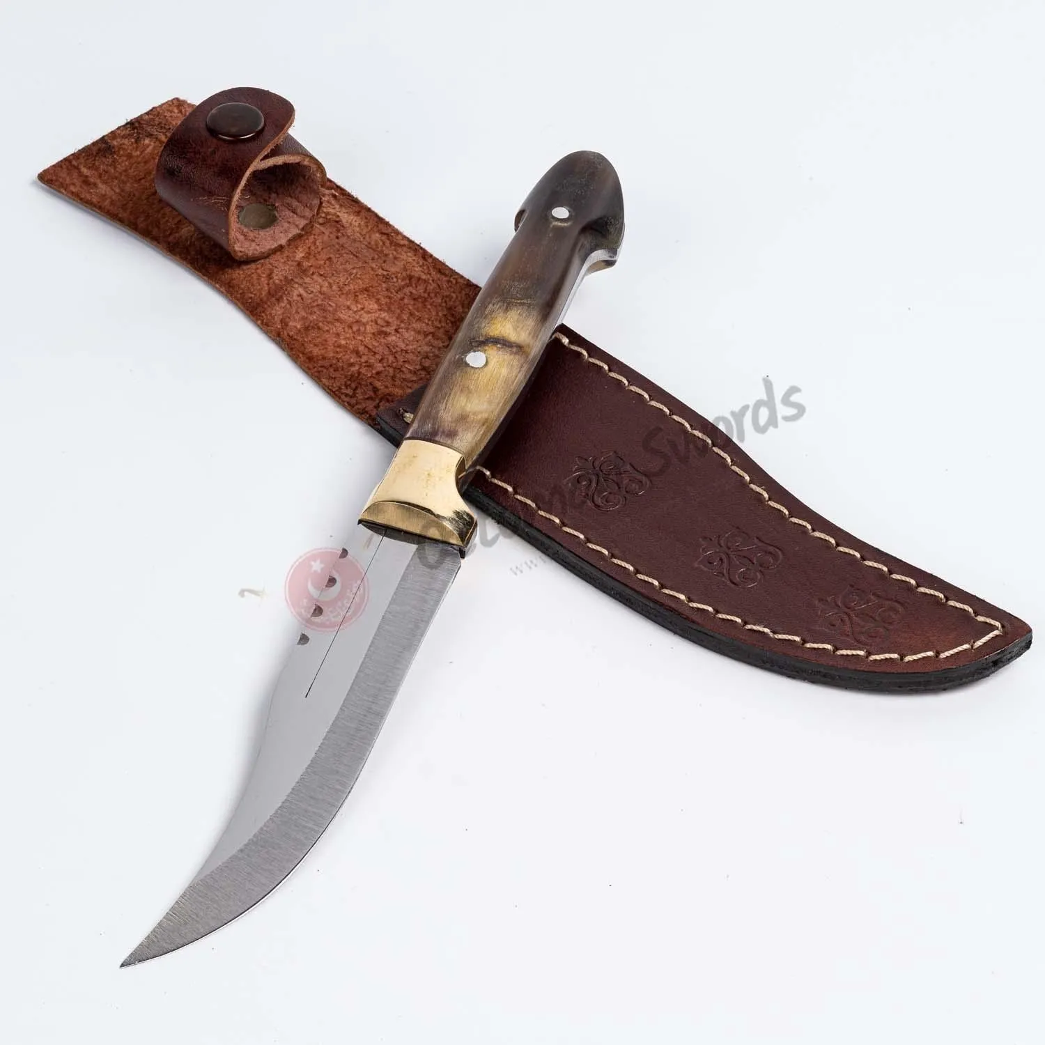 Ram Horn Crust Handle Hunting Wedge