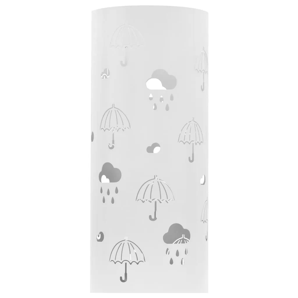 Umbrella Stand Umbrellas Steel White