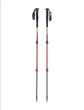 Viking Lhotse Trekking Poles Black/Red