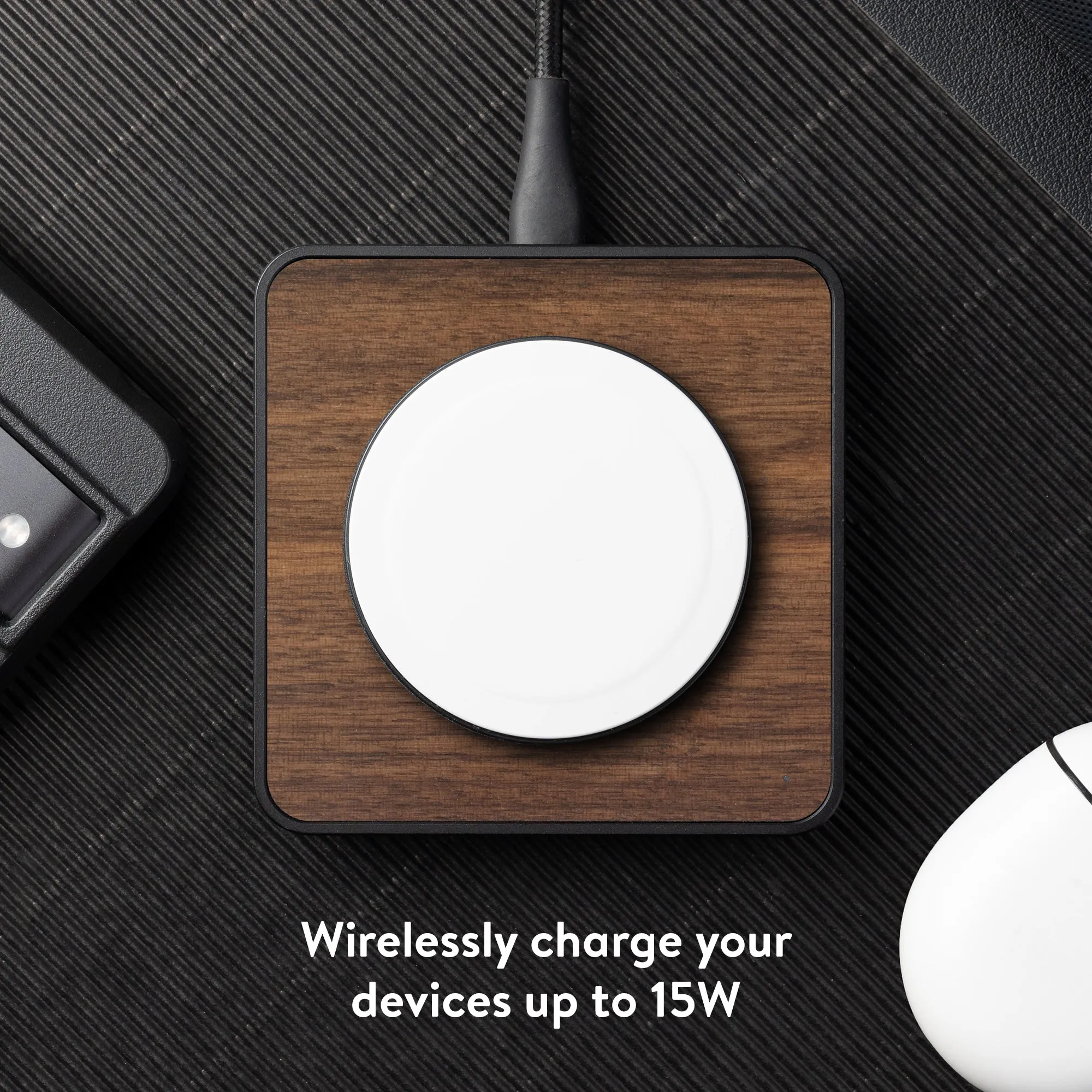 Walnut Charging Pad with MagSafe®